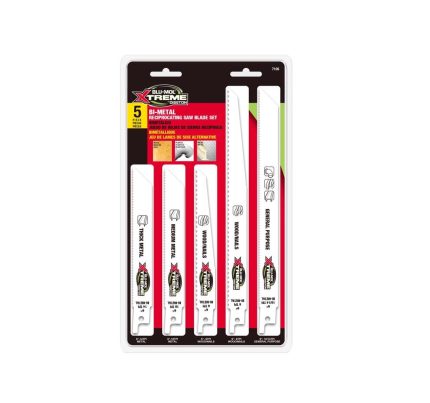 Blu-Mol Xtreme E0217106 Reciprocating Saw Blade Set, Bi-Metal