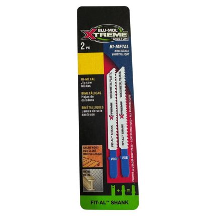 Blu-Mol Xtreme E0217096 Universal Jig Saw Blade, Bi-Metal