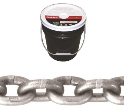 Campbell 018-1523 High Test Chain, Carbon Steel, 5/16 x 100'