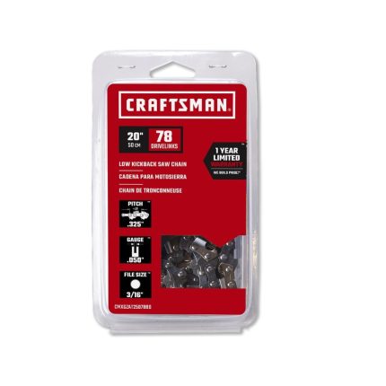 Craftsman CL25078BD Low Kickback Saw Chain, 20 Inch