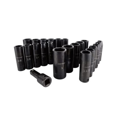 Craftsman CMMT16970 6 Point Deep Impact Socket Set, 1/2 inch