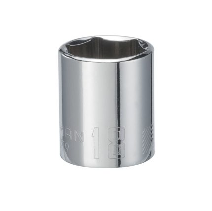 Craftsman CMMT43579 6 Point Shallow Socket, 18 MM