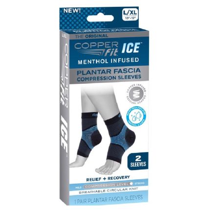 Copper Fit CFIPLLXL ICE As Seen On Tv Foot Compression Sleeve