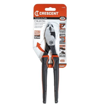 Crescent HTZ28CG Slip Joint Plier, Rubber, Alloy Steel