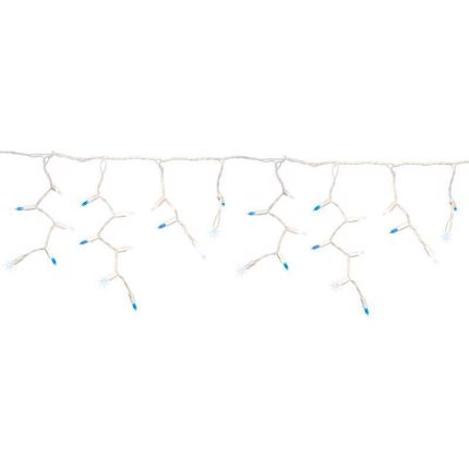 Celebrations ICT5FZSA Platinum LED T5 Icicle Christmas Lights, 100 Lights