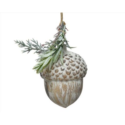 Decoris 521049 Christmas Pinecone/Leafs Ornament, Multicolored