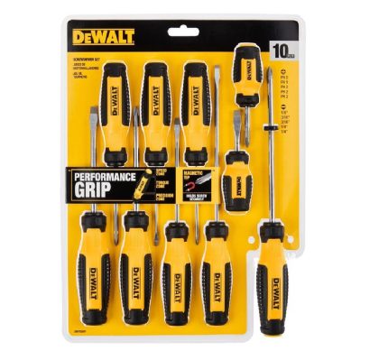 DeWalt DWHT65201 Fixed Bar Screwdriver Set, Black/Yellow