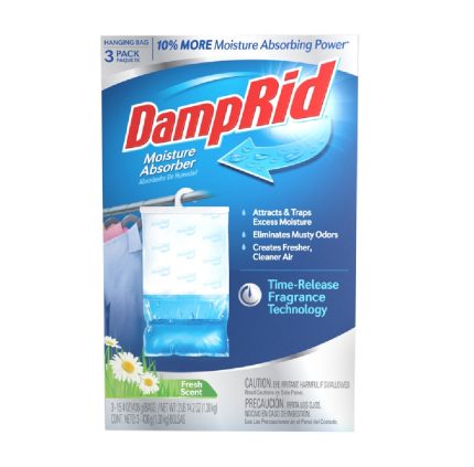 DampRid FG83FSSB Hanging Moisture Absorber, 15.4 oz