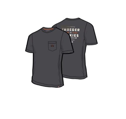 Dickies TRGSS1CHL Traeger Tee Shirt, Charcoal Grey, L