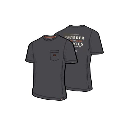 Dickies TRGSS1CHM Traeger Tee Shirt, Charcoal Grey, M