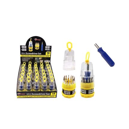 Diamond Visions 22-2223149 Multi-Bit Screwdriver Set, 14 piece