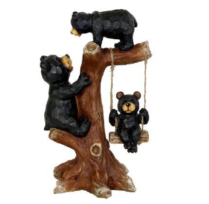 Exhart 15230-RS Bear Family Garden Statue, Resin