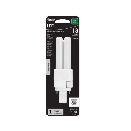 Feit Electric BPPLD13841LED LED Light Bulb, 5 Watts