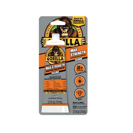 Gorilla 105045 All Purpose Construction Adhesive, 2.5 Oz