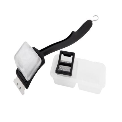 GrillPro 77679 Ice Brush With Tray, Black/White