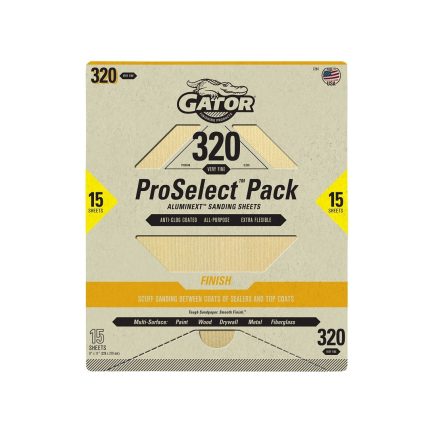 Gator 7284 Sanding Sheet, Aluminum Oxide, 320 Grit