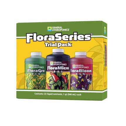 General Hydroponics HGC718070 Flora Series Base Nutrient Solution, 1 Quart
