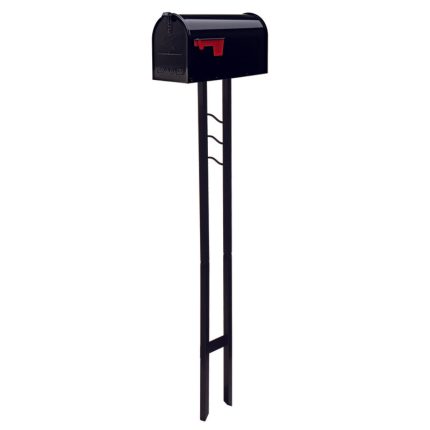 Gibraltar Mailboxes MC11KITBAM Mailbox-To-Go Classic Post Mount Mailbox, Black