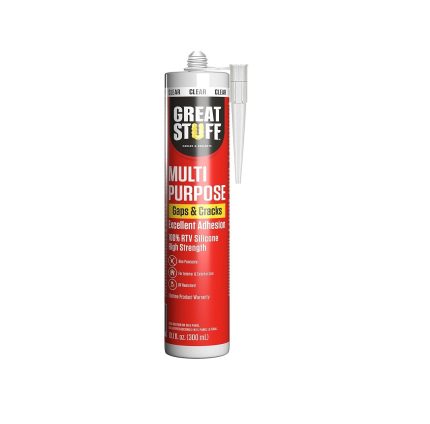 Great Stuff 99ALLP3000 Multi-Purpose Caulk, Silicone, Clear