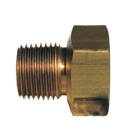 Homeplus+ 6JC050810721028 Flare MPT Inverted Flare Adapter, Brass