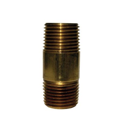 Homeplus+ 6JC126300201022 MPT Nipple, Red Brass