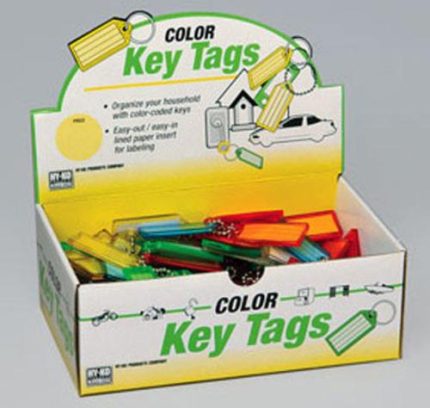 Hy-Ko KB140-100 Key Tag Id W/Chain Asst  9 X 6 X 3