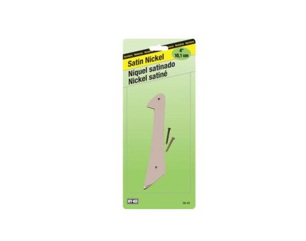Hy-Ko SN-40/1 House Number 1 Sign, Satin Nickel, 4 Inch