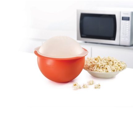 Joseph Joseph 45016 M-Cuisine Air Microwave Popcorn Popper, Orange