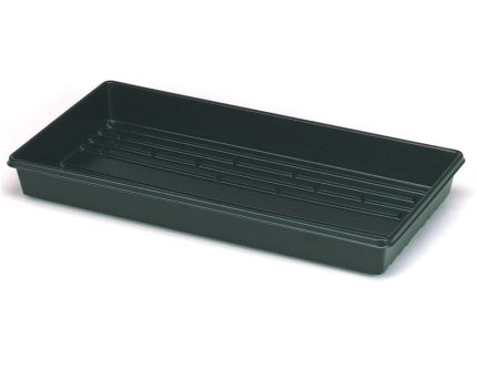 Jiffy TTRAY Plastic Plant Tray, 11 x 22, Black