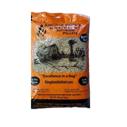 Kingdom Biofuel KBFS40 Super Premium Wood Pellet Fuel, 40 Lbs