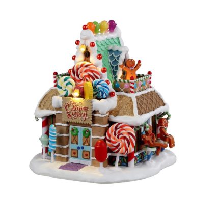 Lemax 25950 LED Lollipops Shop Christmas Village, Multicolored