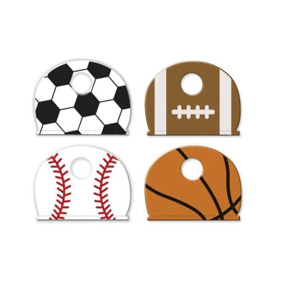 Lucky Line 16104 Sports Key Cap, Assorted colors