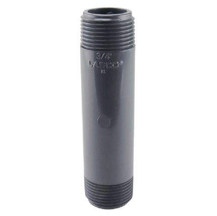 Lasco P-34-4 PVC Schedule 80 Pipe Nipple, 3/4 Inch x 4 Inch