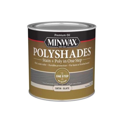 Minwax 213984444 PolyShades Stain and Polyurethane Finish, 0.5 Pint