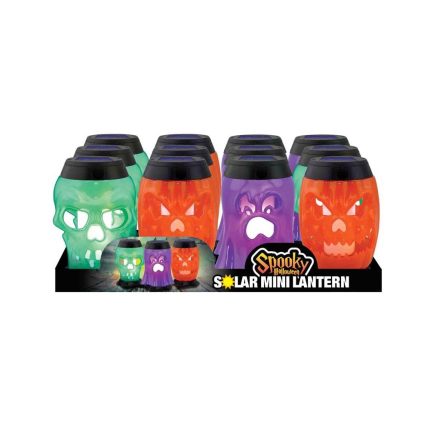Magic Seasons 768107 Ghost and Pumpkin Halloween Lantern, 4.75 Inch