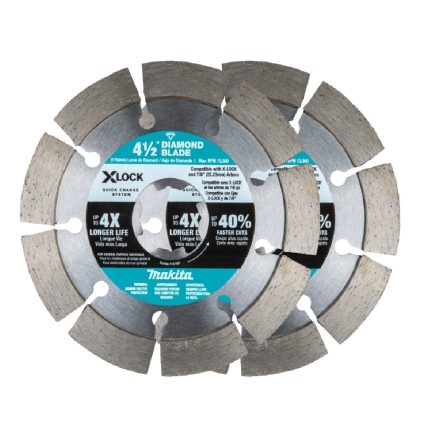 Makita X-LOCK E-07200 Diamond Blade, Segmented Rim