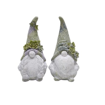 Meadowcreek ZAC84G4129 Mr and Mrs Gnome Garden Statue, 14 Inch