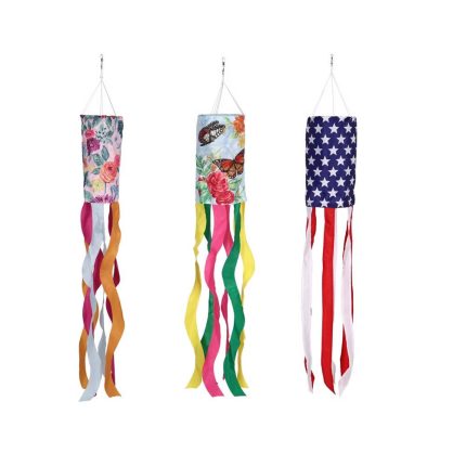 Meadowcreek ZAC40S1163 Flag Wind Spinner, Multicolored