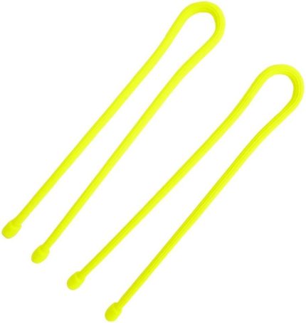 Nite Ize GT32-2PK-33 Reusable Rubber Twist Ties, 32, Neon Yellow