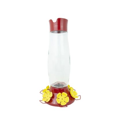 Perky-Pet 9214-6 Bird Feeder, Plastic, Red