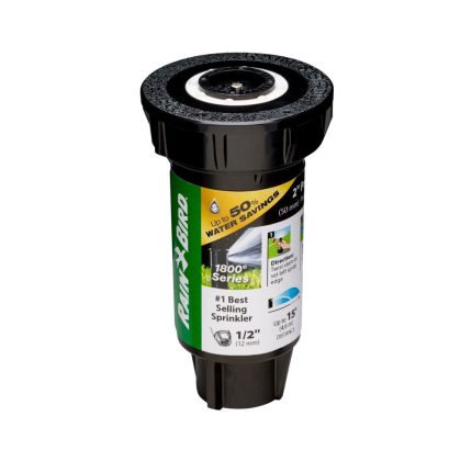 Rain Bird 1802HDSPRS Pressure Regulating Pop-Up Sprinkler, 1/2, Black