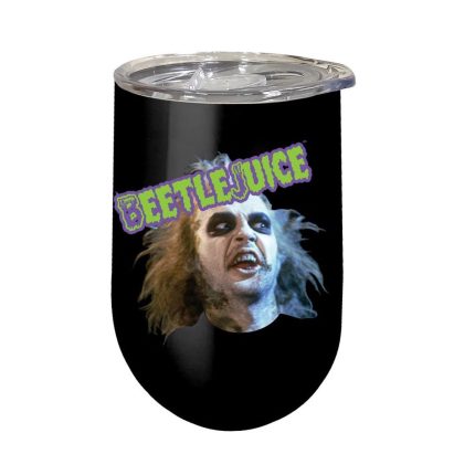 Spoontiques 16994 Beetlejuice Wine Tumbler, 16 Ounce Capacity