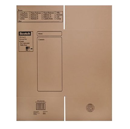 Scotch 8028 Moving and Storage Box, Brown
