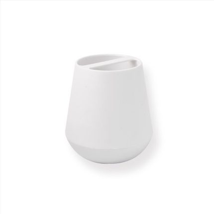 Sttelli BEA-TBH-WHI Belize Toothbrush Holder, White, Plastic