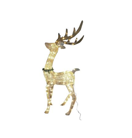 Santas Forest 62828 Glistening LED Buck, Gold Shimmer, Mini Bulb