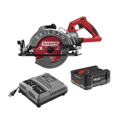 Skilsaw SPTH77M-12 TrueHVL Worm Drive Circular Saw Kit, 48 Volt