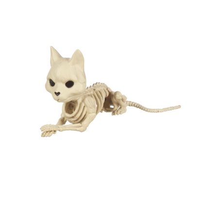 Seasons USA W82196 Halloween Skeleton Cat, 5.625 Inch x 5.125 Inch