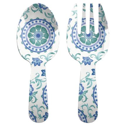 Tarhong PTSS7106SFFL Artisan Salad Server, Multicolored