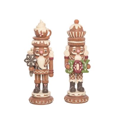 Transpac TC01148 Gingerbread Christmas Nutcracker, Assorted Color