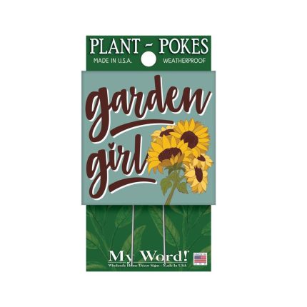 My Word 77816 Garden Girl Plant Pokes, 4 Inch